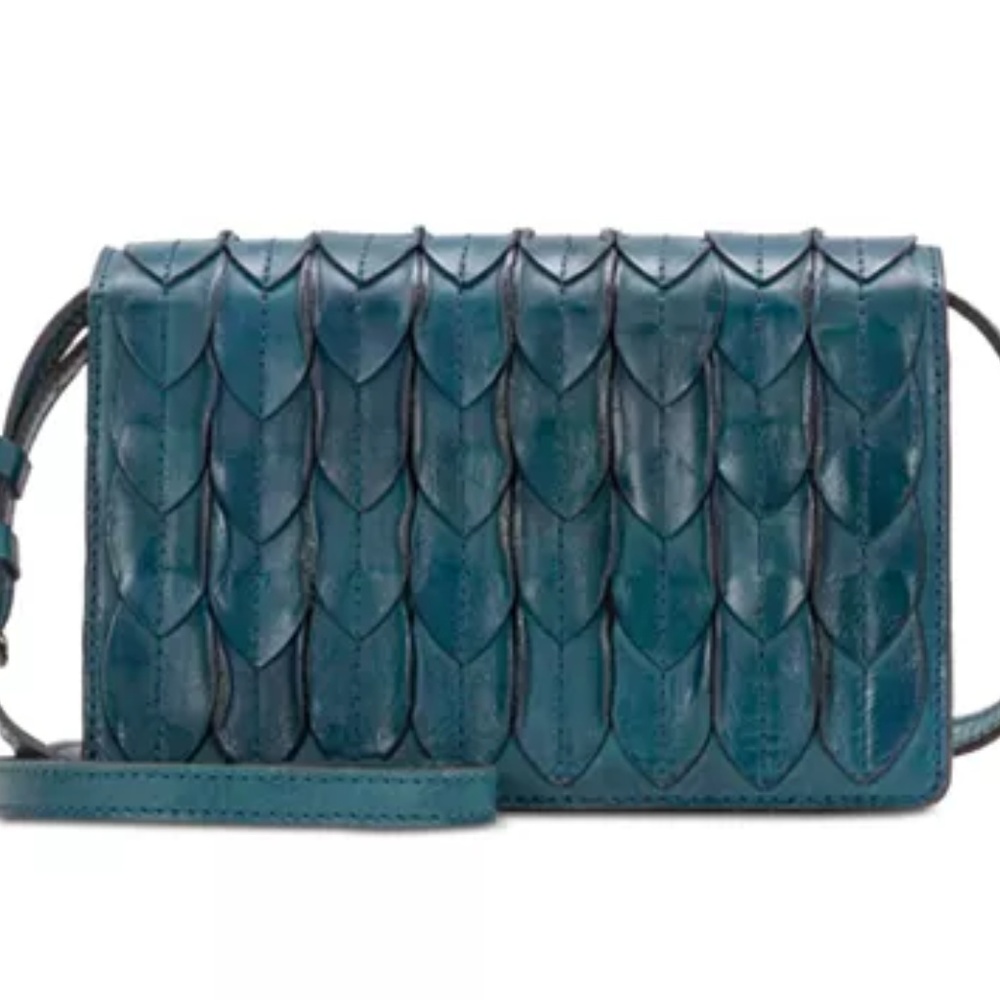 Patricia Nash Lanza in Teal “Featherleaves”